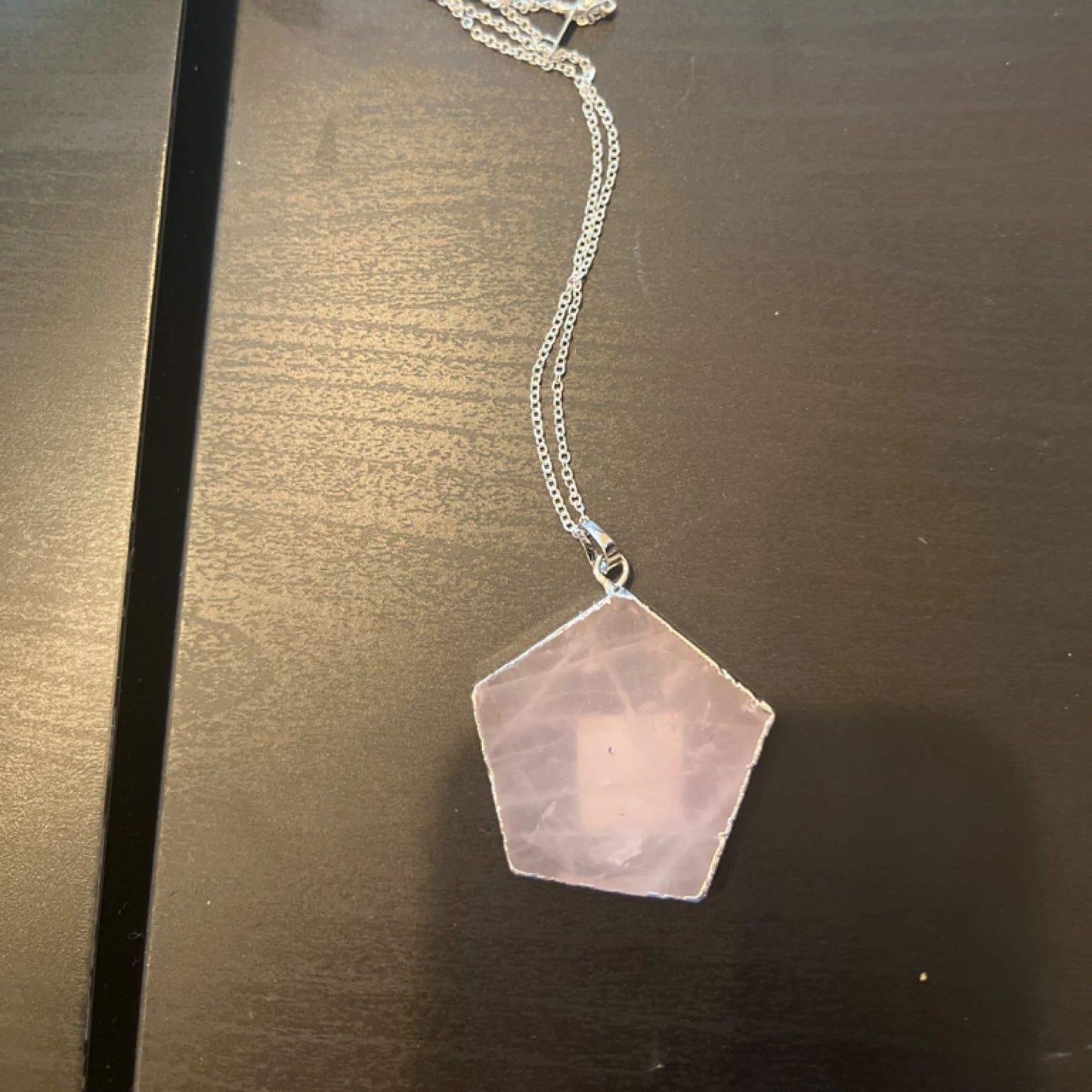 Rose quarts pendant