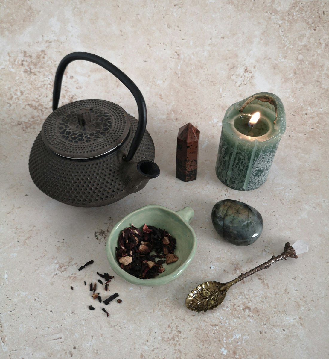 Labradorite Palm Stone Meaning: Intuition, Protection & Liminal Magic