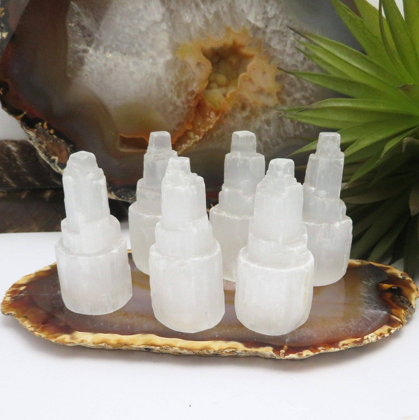 Selenite Raw Crystal Tower