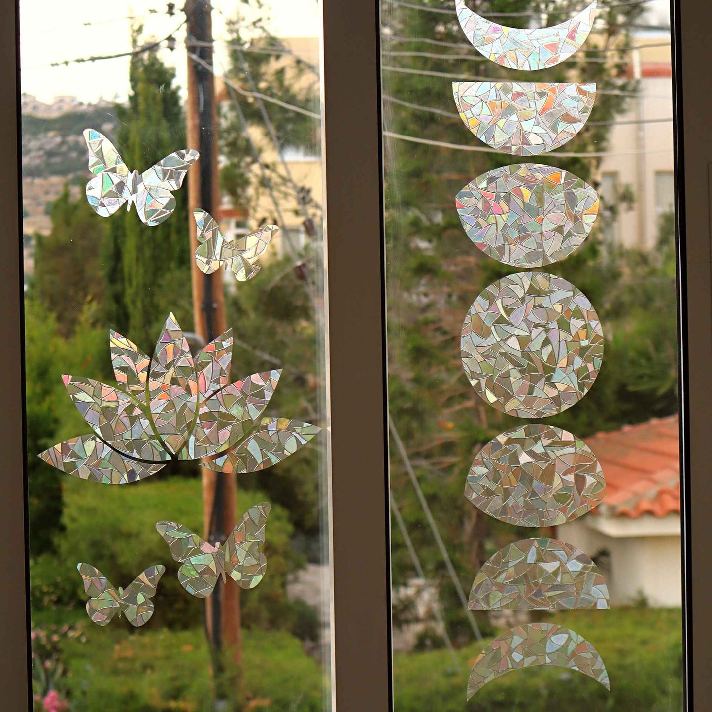 Moon Phase Suncatcher Sticker