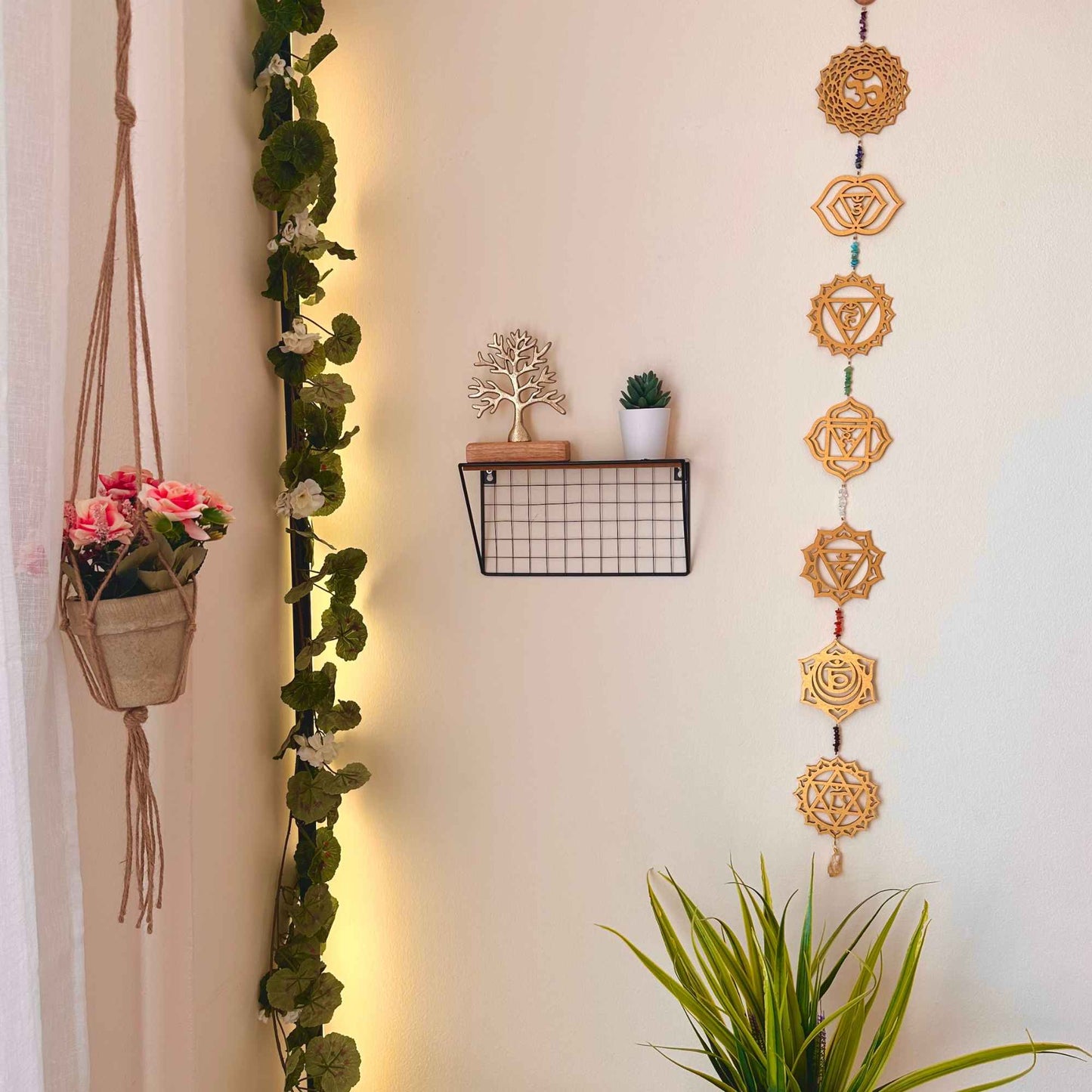 Wooden Chakra Wall Hanging