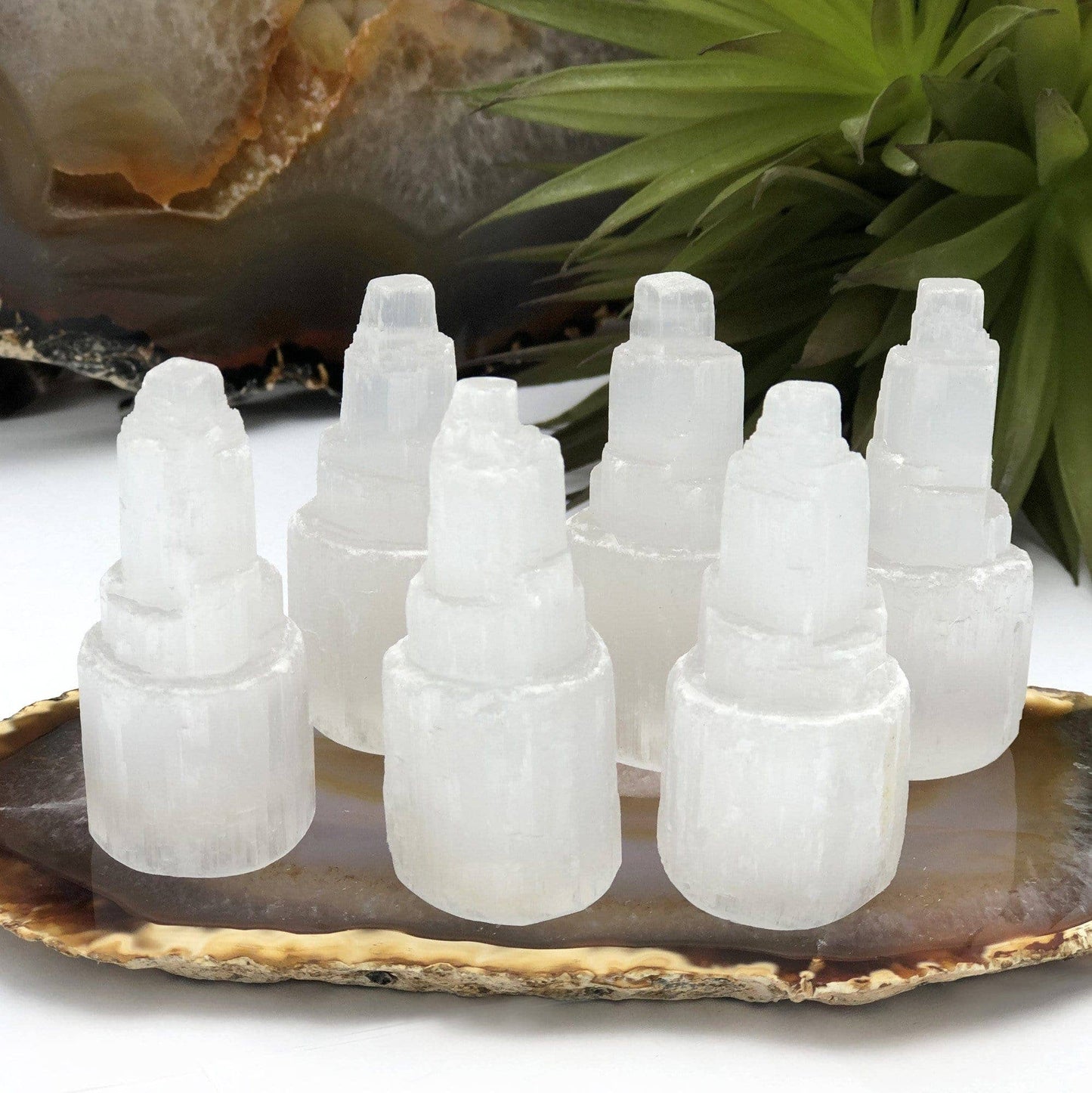 Selenite Raw Crystal Tower