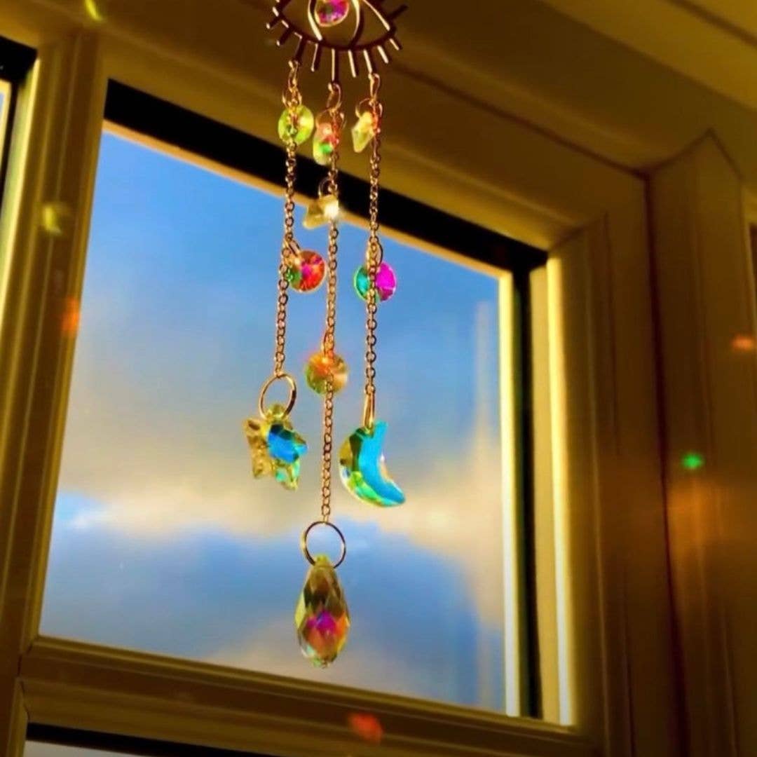 Prism Suncatcher - Colorful Moon Designs