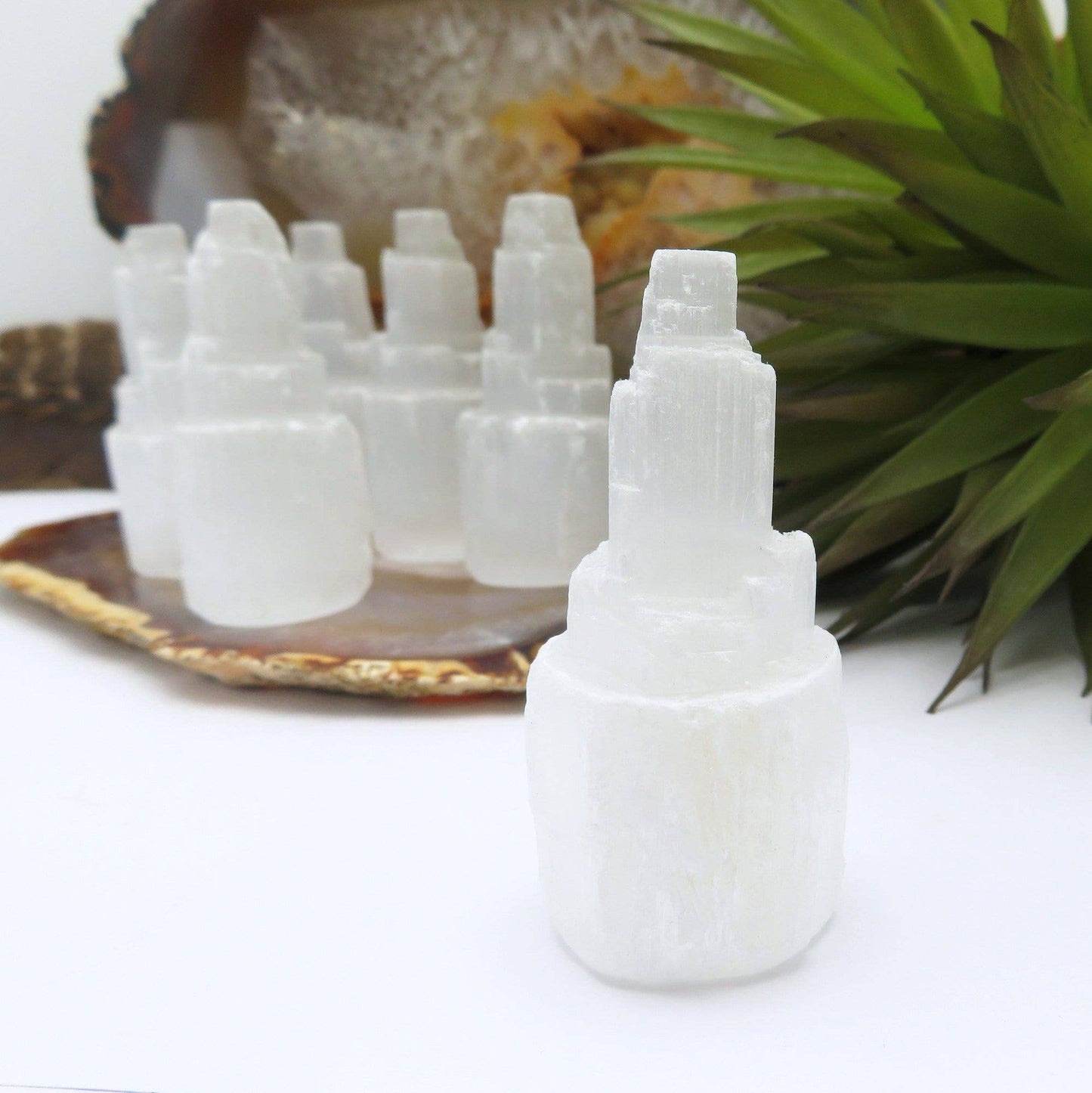 Selenite Raw Crystal Tower