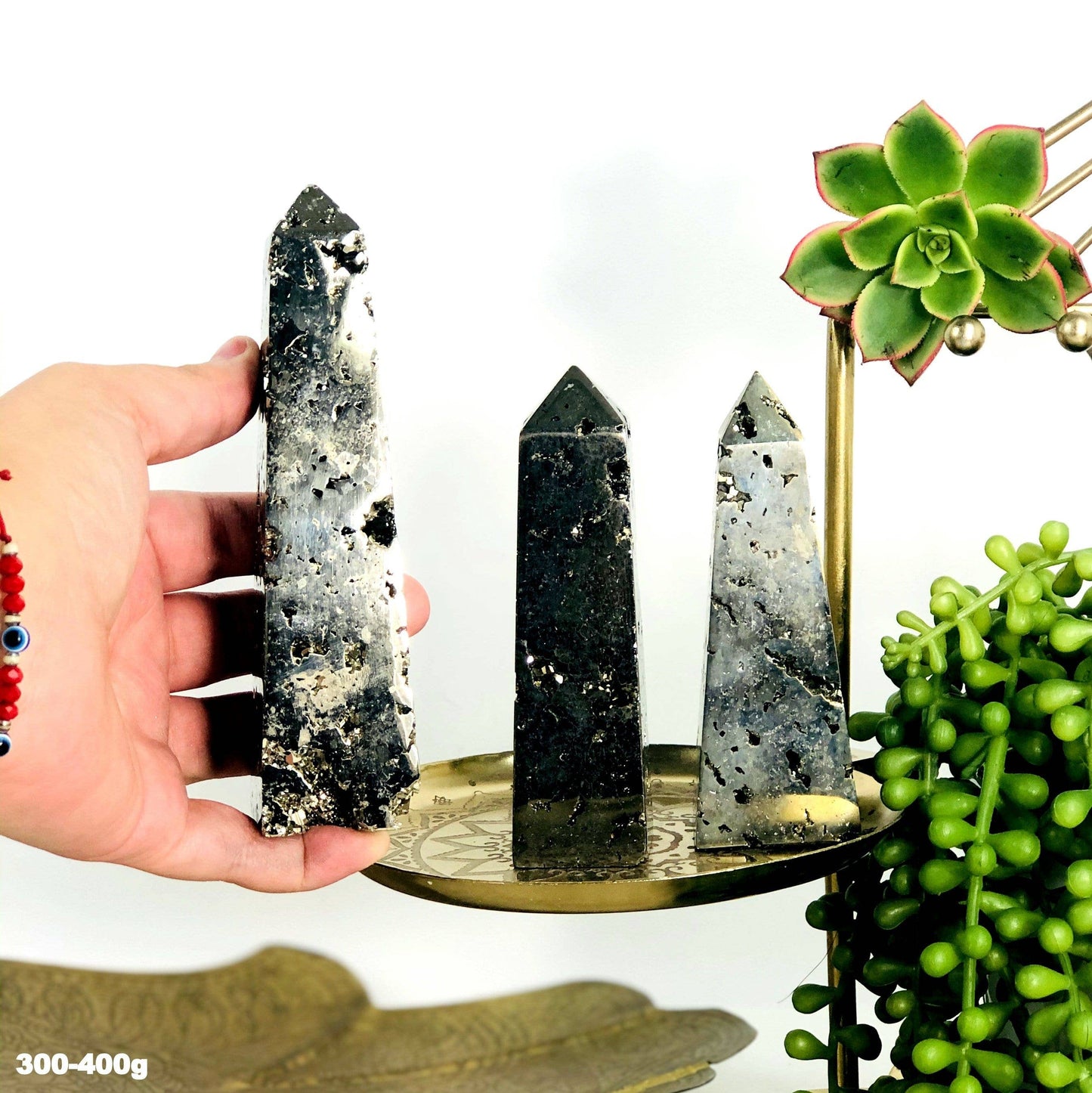 Crystal Pyrite Obelisk Tower Stones
