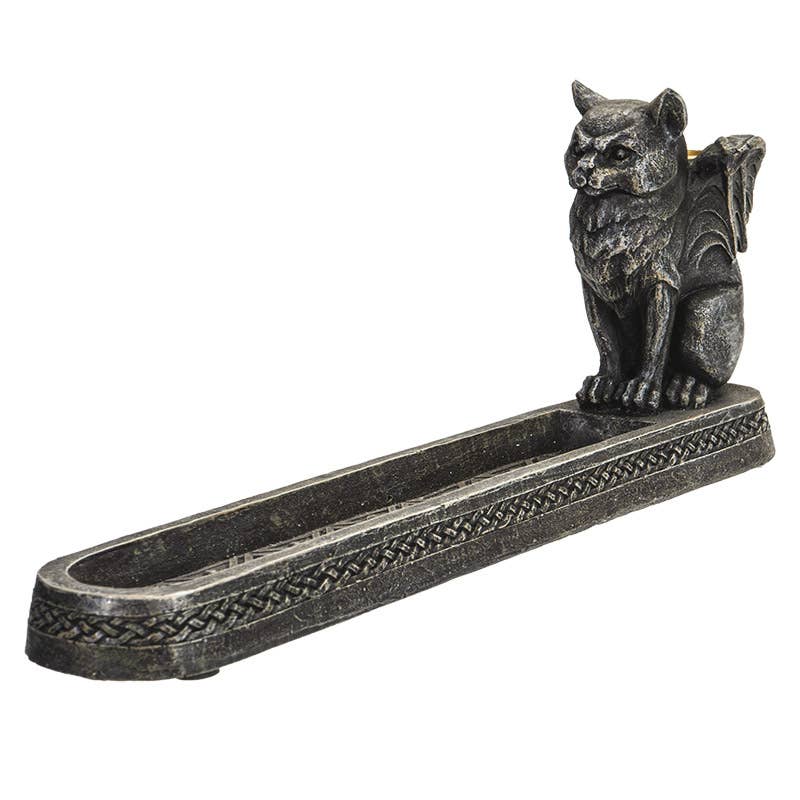 Winged Cat Incense Burner