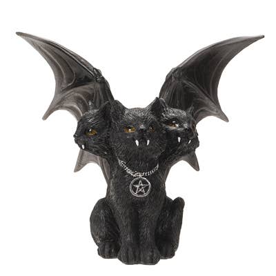 15128 Triple Headed Winged Cat C/12
