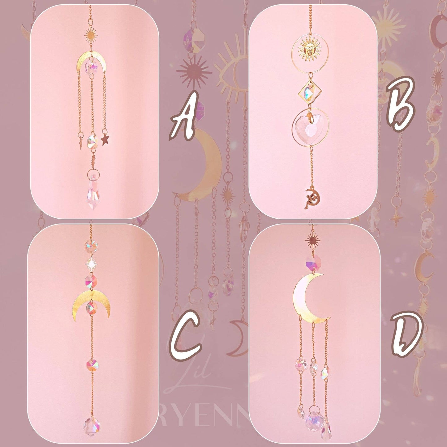 Prism Suncatcher - Colorful Moon Designs