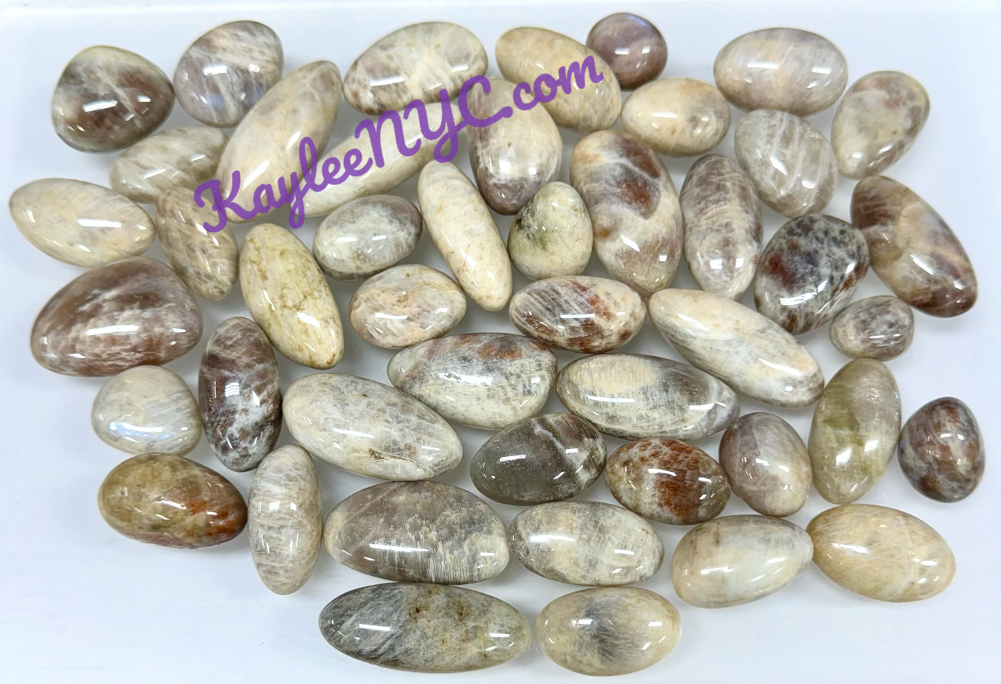 Wholesale Lot 2 Lbs Natural Moonstone Sunstone Tumble