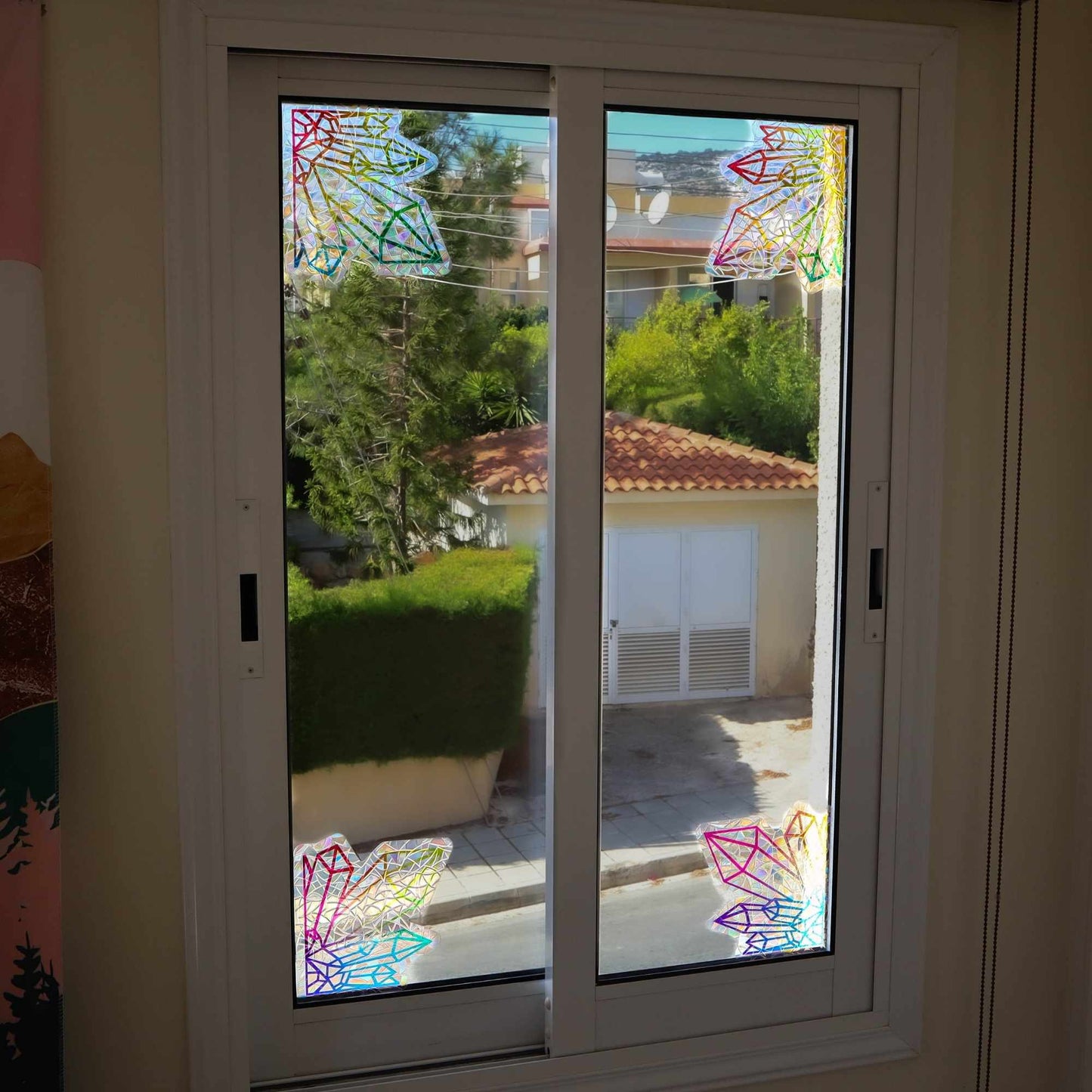 4pcs Crystal Suncatcher Sticker Set