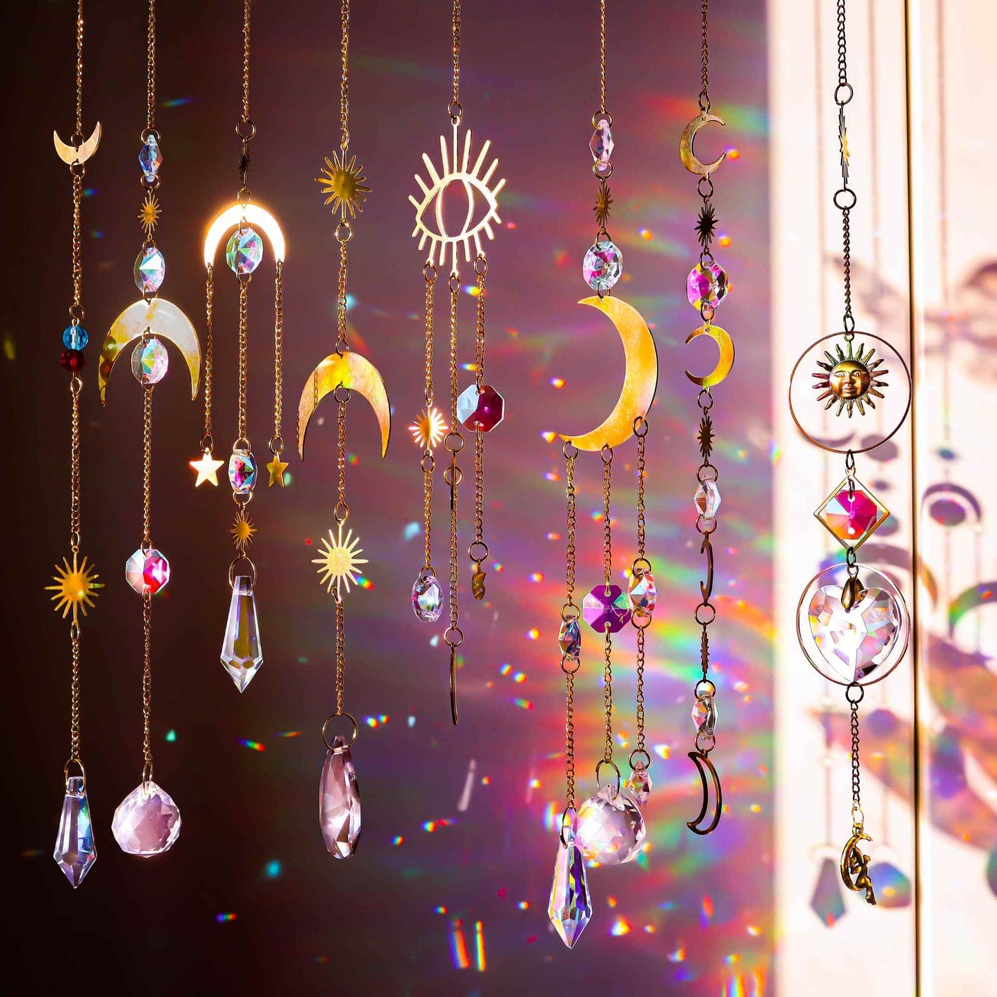Prism Suncatcher - Colorful Moon Designs