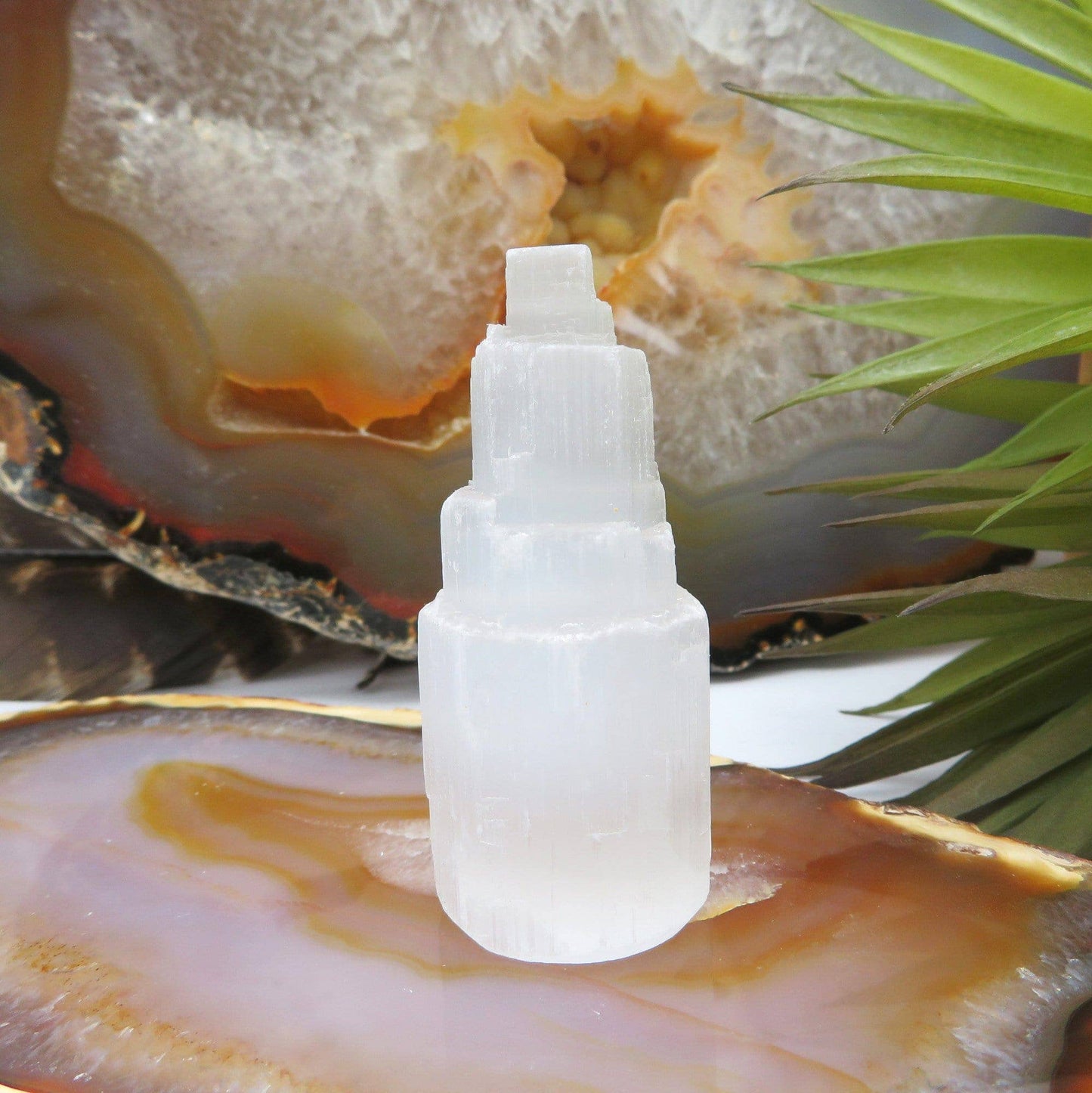 Selenite Raw Crystal Tower
