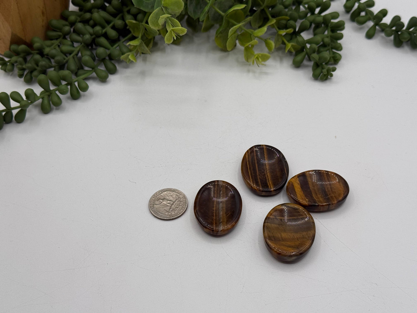 Yellow Tiger Eye Worry Stones