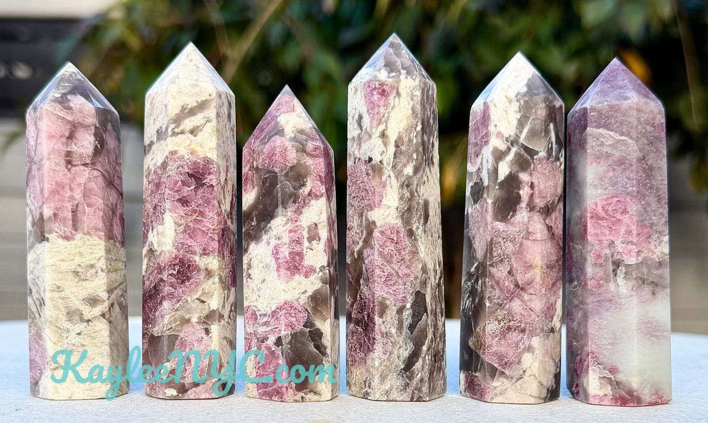 1 Lb Natural Pink Tourmaline Unicorn Stone Obelisk Tower 