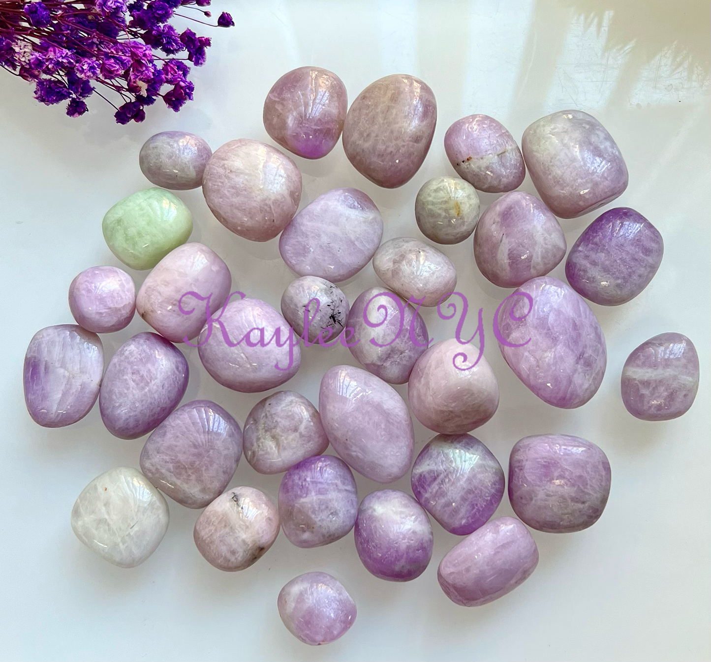 Wholesale Lot 1 Lb Natural Kunzite Tumble Healing Energy