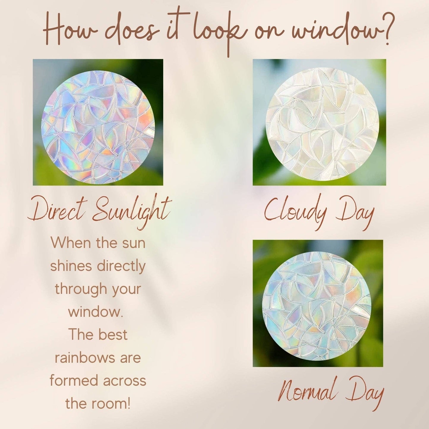 Moon Phase Suncatcher Sticker