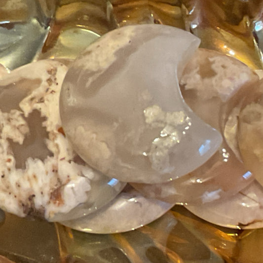Flower Agate Moon