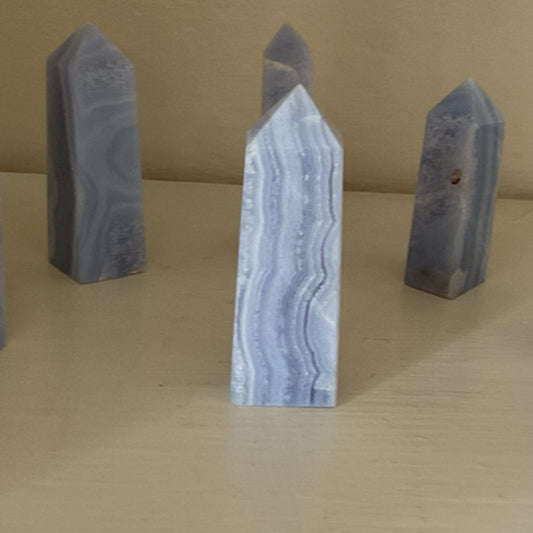 Blue Lace Agate Tower