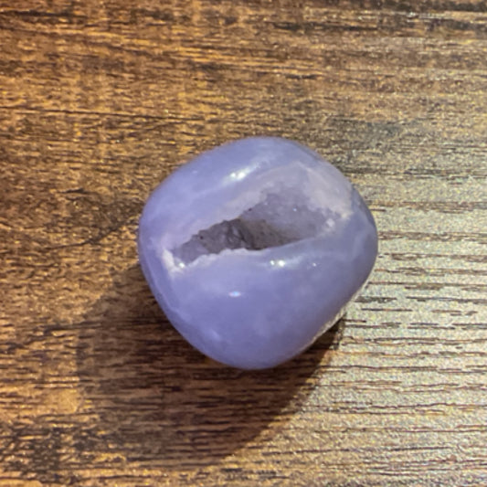 Blue lace agate tumble